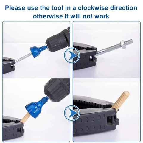Titanium Coated Countersink Chamfer Tool Set With 90 Degree High Speed Steel Bits for deburring wood using a drill