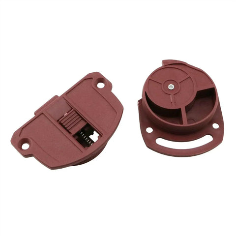 4 Sets Plastic Sliding Door Wheels for Wardrobes, Cabinets, and Drawers Brown Nylon Gliding Gears for Easy Furniture Doors Durable Wear Resistant and Smooth Operation, Quiet Roll for Long Lasting Performance