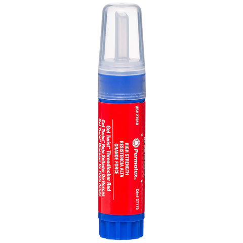 Red High Strength Threadlocker Gel 10 G OEM Spec Heavy Duty Locking Gel For 3/8 To 1 Inch Fasteners Keeps Bolts Snug