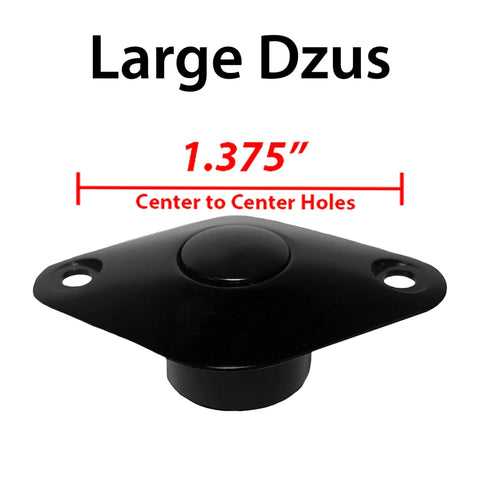 Large Push Button Retro Quick Latch Release Black 1.375 Inch Fits 1.375 Inch Holes Durable UV Protected Powder Coated Finish