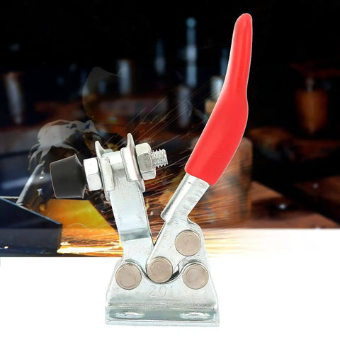 Rugged Hold Down Toggle Clamp With Quick Release, Horizontal Woodworking Clamp for Jigs, Fixtures and Welding