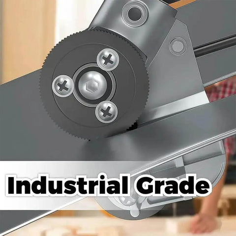 Close-up of industrial-grade Drill Nibbler Attachment Turns Any Drill Into A 3-5X Faster Sheet Metal Cutter For Aluminum, Steel, Copper, And Iron
