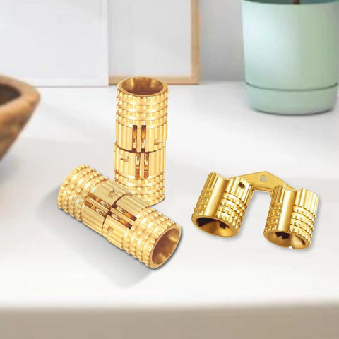 8 Pack Hidden Brass Hinges For Jewelry Boxes And Cabinets Concealed 180 Degree Opening 10mm Size Small Ring Box Hinge