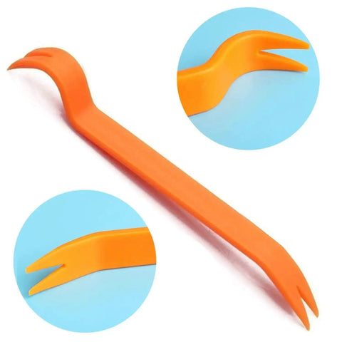 Orange trim removal tool from Pro DIY Instrument Cluster Stepper Motor Repair Kit X27 168 for 2003 2006 GM Chevy Silverado Tahoe Yukon.