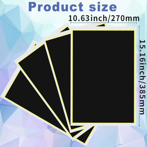 Four Pcs Black Laser Engraving Paper 39x27 Cm For Ceramics Glass Metal Laser Cutting And Engraving Color Marking Paper Sheets
