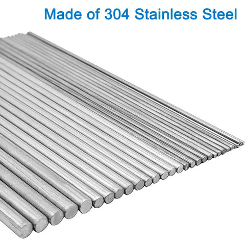 30 Piece Stainless Steel Round Rod Set In Six Sizes 1mm 1.5mm 2mm 2.5mm 3mm And 4mm 100mm Length 304 Stainless Steel Metal Rods