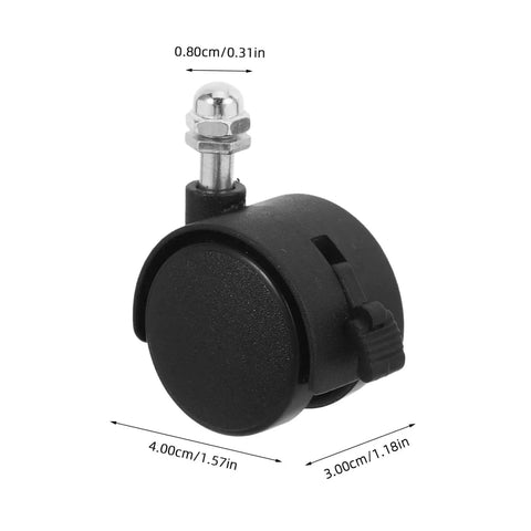Replacement Caster Wheels With Brakes For Electric Oil Filled Heaters And Radiators Threaded Stem Swivel Casters