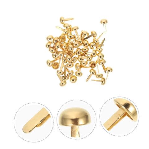 100 Pcs Decorative Nails For DIY Projects Antique Miniature Fasteners For Scrapbooking Hinges And Home Decor Wear Resistant