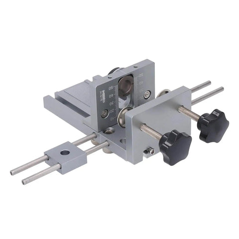 Self Centering Dowel Jig For Precision Woodworking Quick Release Dowel Guide Tool For Accurate Drilling Of Straight Holes Biscuit Joiner Set With 3 In 1 Panel Assemblies And 600mm Extended Positioning Rod