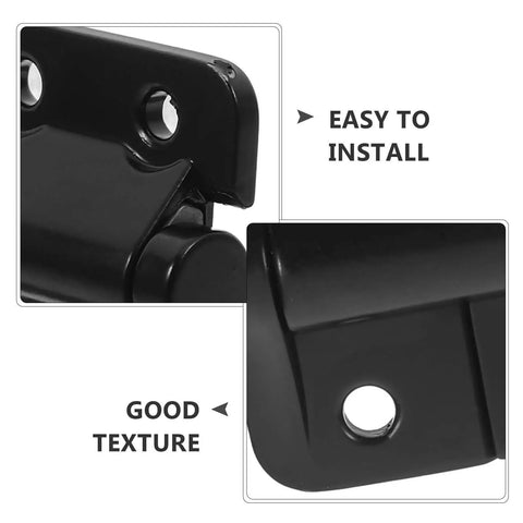 Close-up of black Torque Door Hinge 1.8Nm Compact Alloy Cabinet Hinge Replacement For Kitchen And Bathroom Cabinets Built From Zinc Alloy