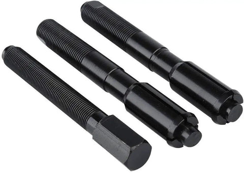Inner Cam Bearing Installer And Puller Tool For Harley Twin Cam Engines 1999 To 2017 All Models, set of three steel components.