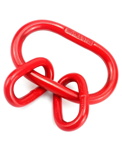 Red G80 Chain Sling Ring Oblong Master Link Hoist Ring For Lifting Rigging 8 Ton Capacity 17636 Lbs Heavy Duty Steel