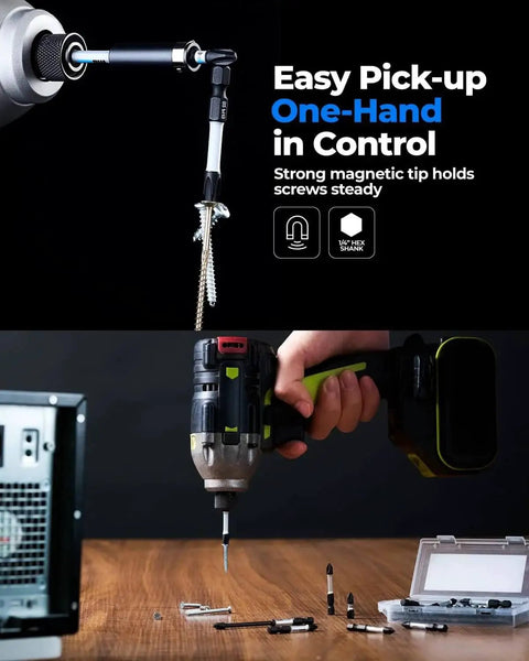 2 Inch Phillips Bit Set With Magnetic Anti Slip Tips PH2 For Impact Drivers 10 Pack Toolant No Cam Out Durable Bits For Strong Slip Free Fit And Long Life used in power drill.