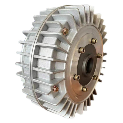 Powder Magnetic Clutch And Brake System With Hollow Shaft Housing Rotating Tensioner Electromagnetic Brake Motor