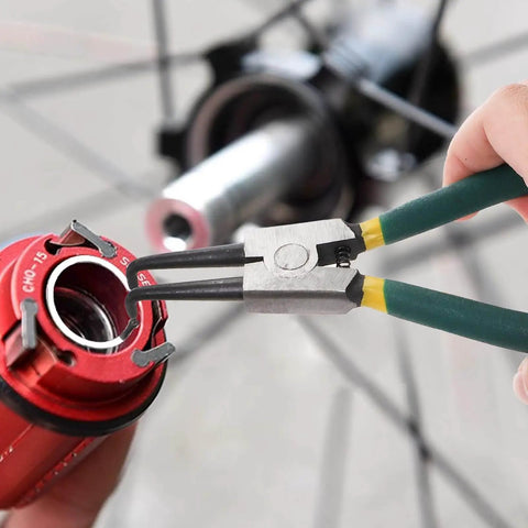 4 Piece Snap Ring Pliers Set, 7 Inch Beast Heavy Duty Internal External Circlip Pliers Kit removing retaining clips on machinery