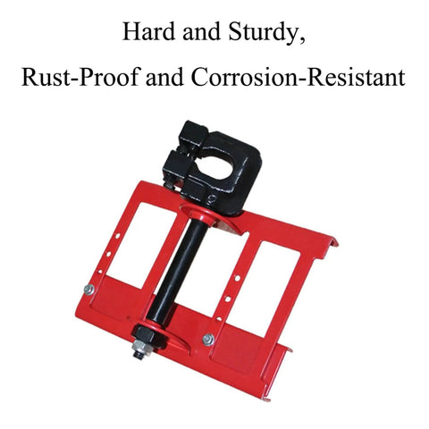 Vertical Cutting Chainsaw Mill For Woodworking And DIY Builders, Direct And Precise Wood Cutting With Vertical Method, red metal frame