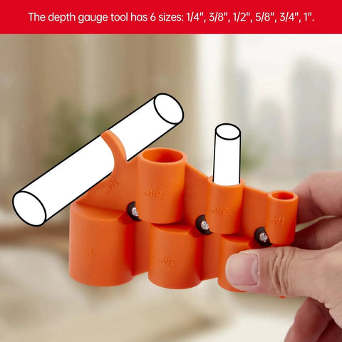 Depth Gauge And Pipe Deburring Tool Kit For PVC PPR CPVC PEX Copper Brass Aluminum Tubing, 6 In 1 Chamfer And Reaming Set