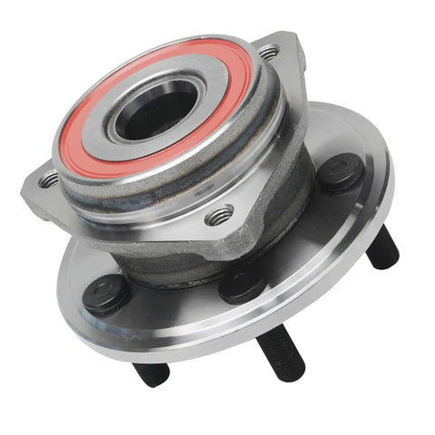 Front Wheel Bearing Hub Assembly For Jeep Wrangler TJ 2000 To 2006 And Cherokee 1999 To 2001 Non ABS With 5 Lug 3 Bolt Triangular Flange Replacement Direct Fit Beefy Durable Steel For Off Road And Daily Driver