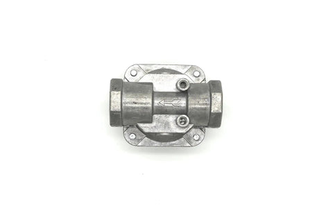 Universal Propane Pressure Regulator For Gas Grills Heaters Ovens And Welding Equipment With 1/2-14NPT Connections, top view