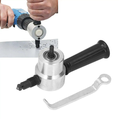 Electric Double Head Metal Sheet Nibbler Cutter for aluminum, stainless steel, copper, and iron in use cutting metal sheet