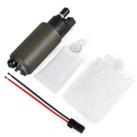 Drop In Tank Fuel Pump Replacement Fits 1995 2010 Ford F Series Windstar Mustang Focus Taurus Escape Contour And More OE Numbers E2312 E2314 E2386 E2366 E2448 100 Percent Tested For Quiet Operation Easy Install And Long Lasting Reliability displayed with components