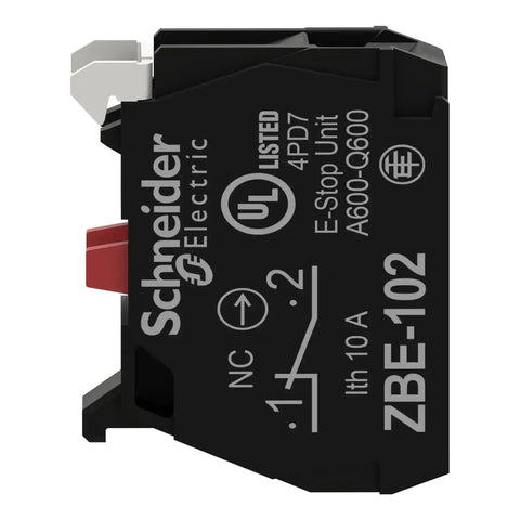 Harmony XB4 Single Contact Block For Industrial Machines And Control Panels 1NC Screw Clamp Terminal