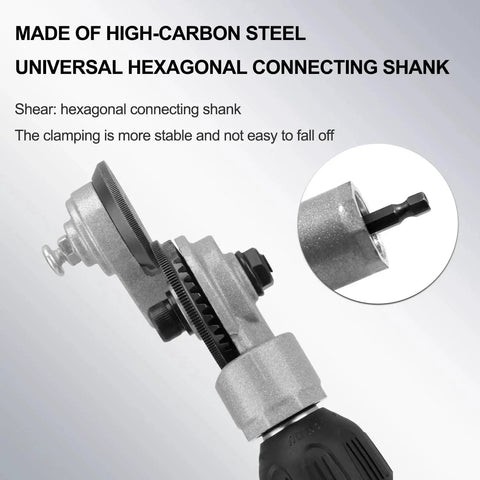 Sheet Metal Nibbler Drill Attachment For Electric Drills, 21 Gauge And Below Cutter Nibbler, Metal Shears Tool Adapter