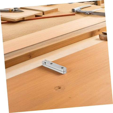 Durable Zinc Alloy Small Box Hinges 12 Pack For Jewelry Boxes And Wooden Furniture 90 Degree Right Angle Hinges installed on wood