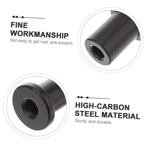 Close-up of Five Pack Track Spacers For Sliding Barn Doors Replacement Hardware highlighting high-carbon steel material and fine workmanship.