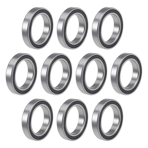 uxcell 6805-2RS deep groove ball bearings, chrome steel, double sealed, 12 pcs