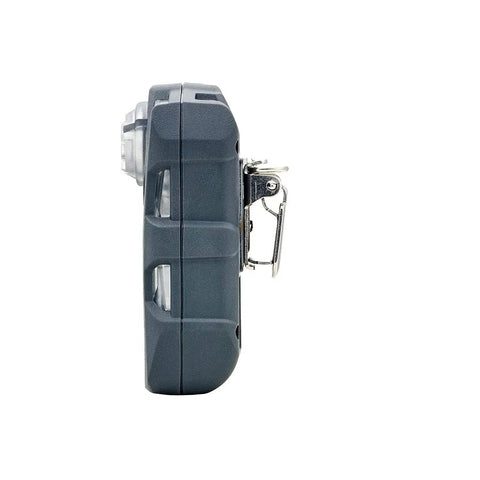 Side view of Ammonia NH3 Single Gas Detector For Industrial Jobsites, ALTAIR 2X Portable NH3 Monitor, charcoal color, handheld device.