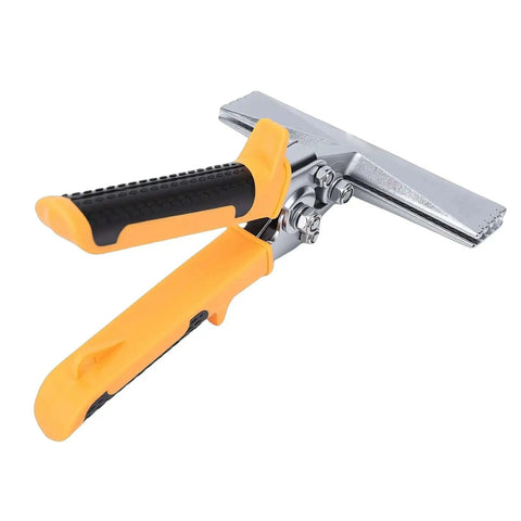 6 Inch Straight Jaw Sheet Metal Bending Pliers With Ergonomic Non Slip Handle, Heavy Duty Pro Grade CRV Steel HVAC Seamer Tool