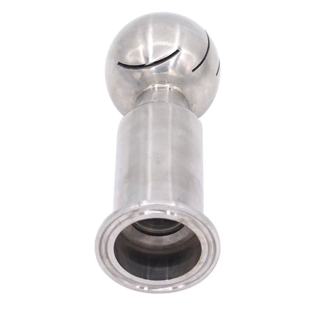 DERNORD rotary spray ball, stainless steel 304, 1.5-in tri-clamp connection, 360° spray for CIP tank cleaning