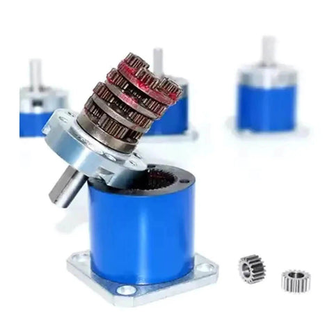 42 Stepper Motor Reducer With Precision Planetary Gearbox CM36 36mm Gearbox 3mm Gear Range shown in exploded view