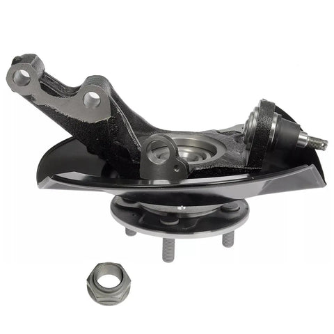 Front Steering Knuckles And Wheel Bearing Hubs Assembly For 2003 2004 2005 Honda Civic 1.7L Replacement Kit shown with nut