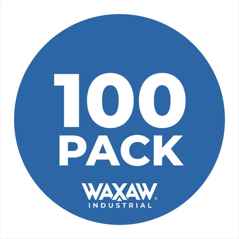 Blue circle logo with '100 Pack Waxaw Industrial' text for Number 10 B-Type Connector 100 Pack Stainless Steel For Beaded Ball Chain Outdoor Indoor Use USA Made