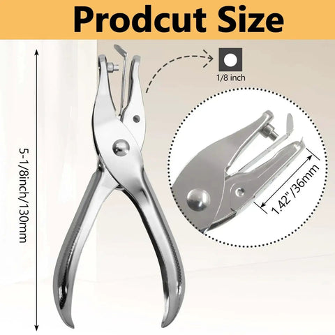 Two Pack One Eighth Inch Hole Puncher Mini Paper Punch Three Millimeter Circle Punch For Crafting Office Tags And DIY Cards