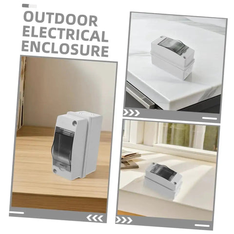 Weatherproof Electrical Junction Box With Transparent Cover For Outdoor Industrial Control Panels, IP65 Rated on various surfaces