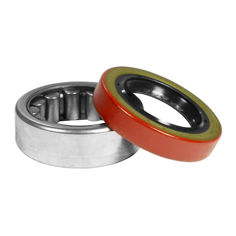 Rear Axle Bearing And Seal Kit For GM Ford Chrysler Differentials, showing metal bearing and red seal