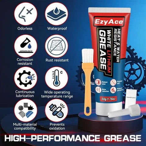 White Lithium Grease For Garage Doors And More Heavy Duty Multi Purpose Bearing And Gear Lubricant For Hinges Tracks Bearings Gears
