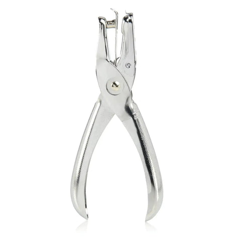 Metal Single Hole Punch for Home Office Punches up to Five Sheets at a Time One Quarter Inch Holes Handheld Chrome Puncher Durable Classic Design