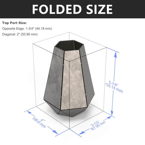 Beginner Welding Practice Kit 17 Gauge 304 Stainless Steel Plate For TIG MIG Mastery folded size vase project.