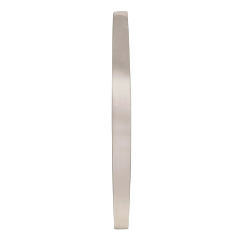 Side view of Satin Nickel 3 Inch Center To Center Cabinet Pull from Essential Z Collection, showing metal finish