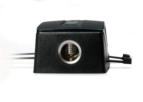 Side view of Dual Fuse Holder For Car Audio Systems with AFS terminals, Versa Gauge Brass Hardware, and oversized convex screws.