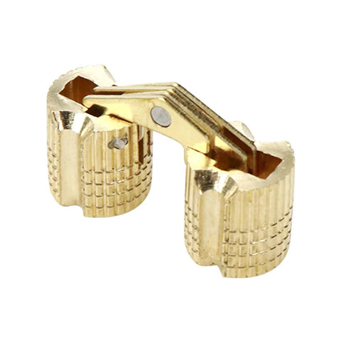 Durable Brass Concealed Barrel Hinges For Hidden Cabinets And Jewelry Boxes 8mm Diameter 180 Degree Opening Cylindrical Hinges