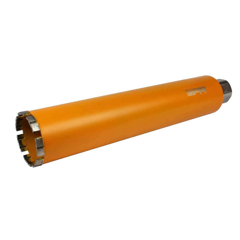 3 Inch Diamond Turbo Core Drill Bit Hole Saw For Concrete And Masonry, 14 Inch Drill Depth, 1-1/4 Inch Arbor For Core Drill Stand Rig