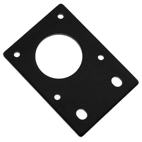 Sturdy Aluminum 42x60mm Stepper Motor Mount Plate Black Flat Bracket For Nema 17 Stepper Motor And 3D Printer Upgrades 2.5mm Thick