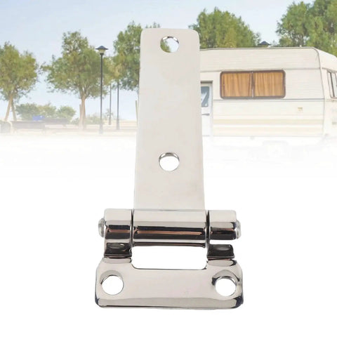 T Shape Door Hinge 304 Stainless Steel Smoother Operation With Beefy Load Capacity Hatch Hinge in front of RV