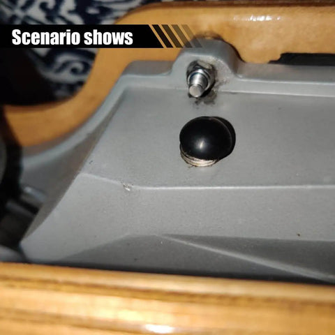 Six Pack Rubber Oil Filler Plugs For 8mm Holes In Hydraulic Reservoirs installed in a machine surface
