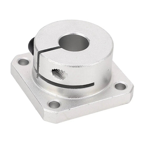 Front view of Crazy Smooth Square Flange Linear Bearing For High Speed Motion With Low Friction And No Drama, 12mm bore, GCr15 steel.